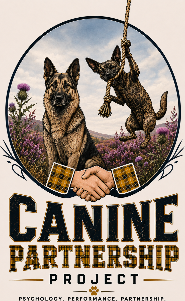 Canine Partnership Project crest featuring Coco